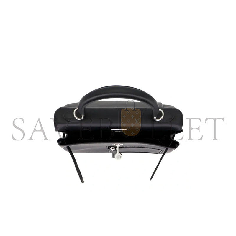 H**mes MASTER KELLY COLORMATIC 25 CM BLACK SWIFT LEATHER WITH PALLADIUM HARDWARE (25*19.5*10cm)